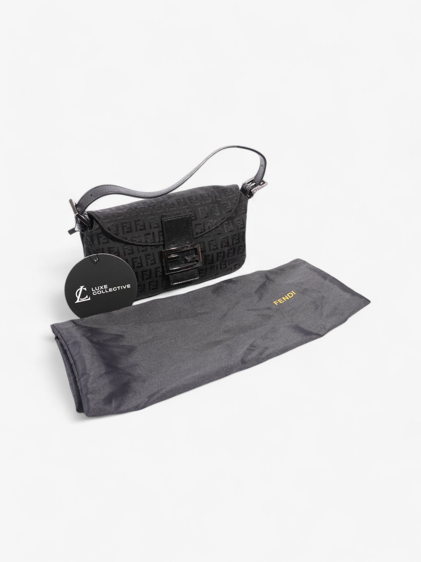 Fendi Baguette Black Canvas