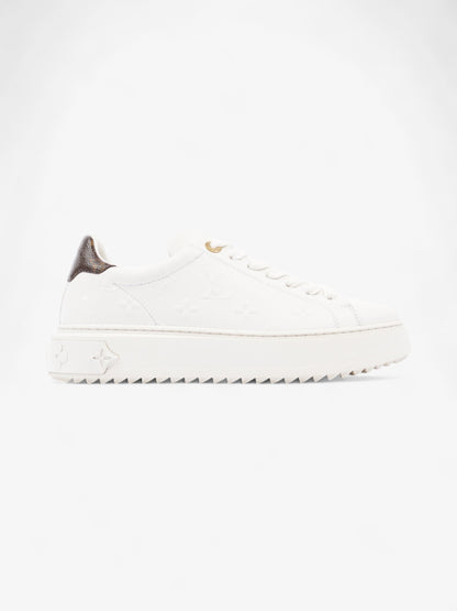 Louis Vuitton Time Out Sneaker White / Brown Monogram Leather EU 36.5 UK 3.5