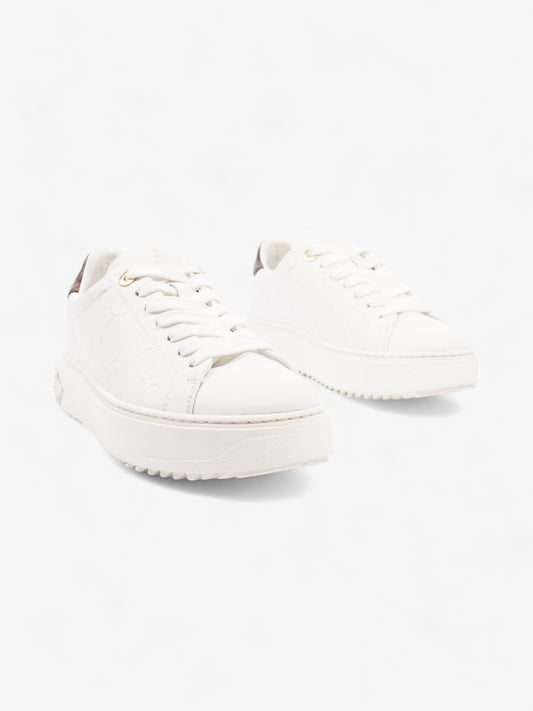 Louis Vuitton Time Out Sneaker White / Brown Monogram Leather EU 36.5 UK 3.5