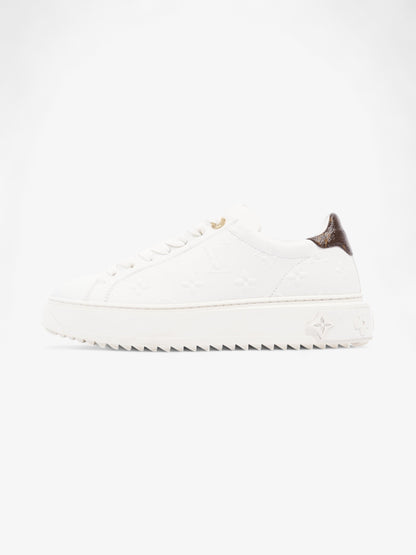 Louis Vuitton Time Out Sneaker White / Brown Monogram Leather EU 36.5 UK 3.5