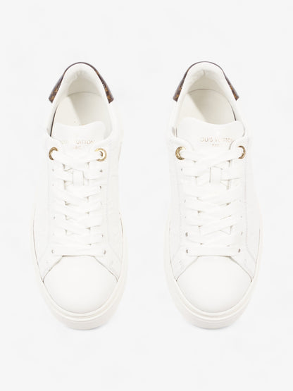 Louis Vuitton Time Out Sneaker White / Brown Monogram Leather EU 36.5 UK 3.5