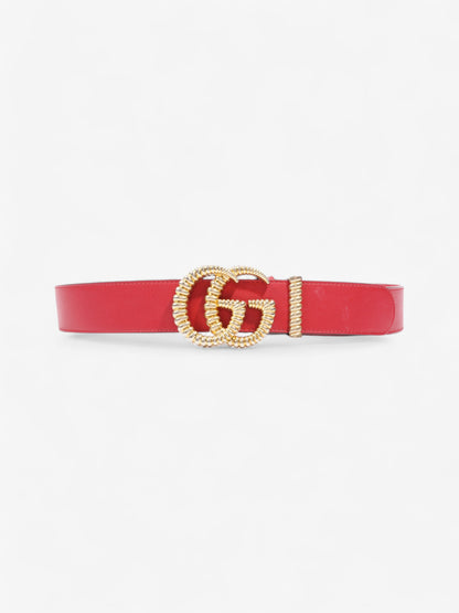 Gucci Torchon GG Marmont Belt Red / Gold Leather 90cm / 36"