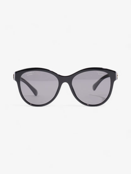 Chanel Cat Eye Sunglasses Black Acetate 140mm