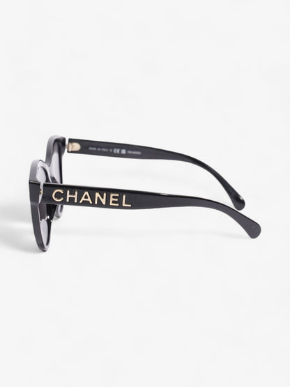 Chanel Cat Eye Sunglasses Black Acetate 140mm