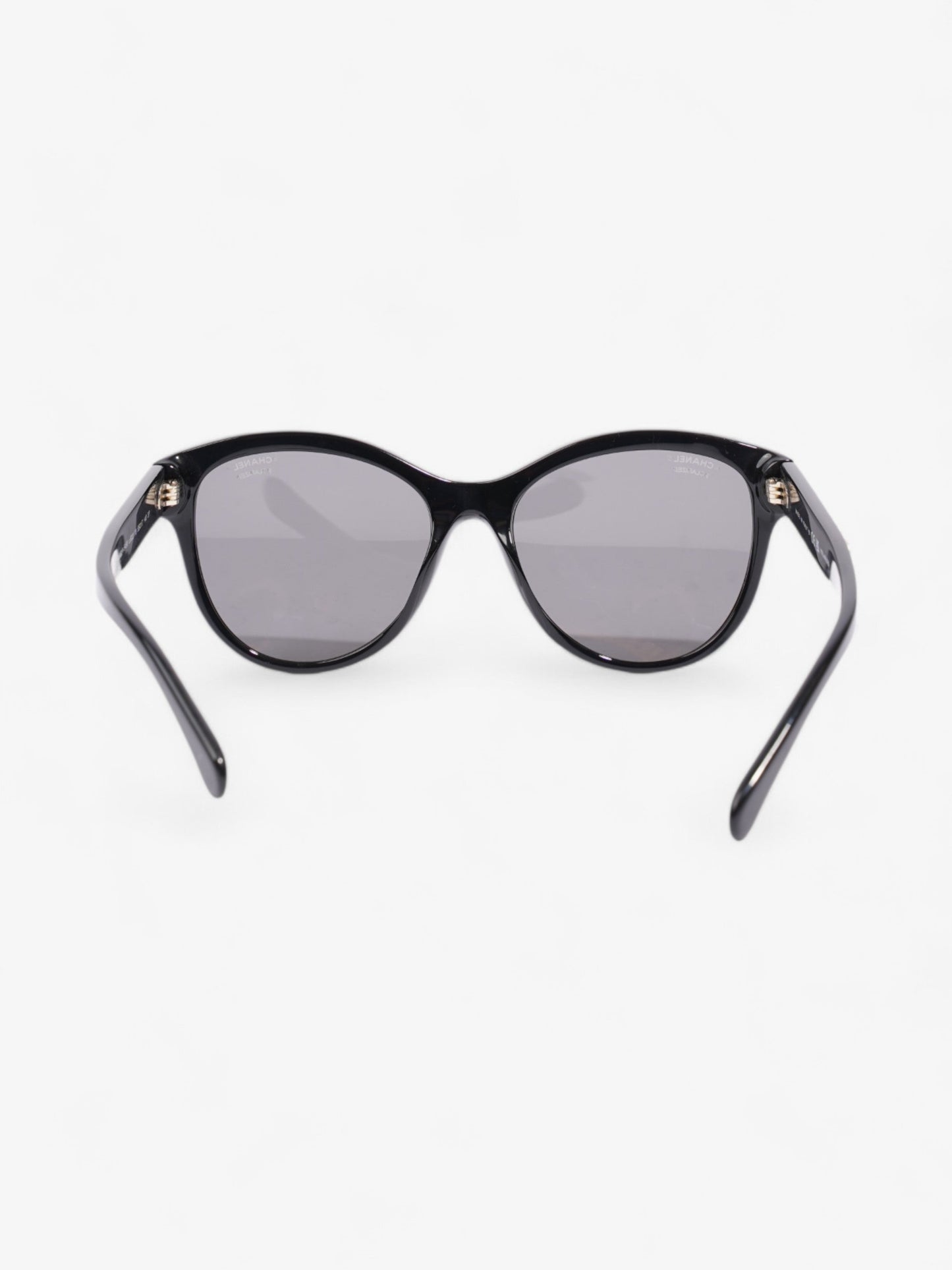 Chanel Cat Eye Sunglasses Black Acetate 140mm