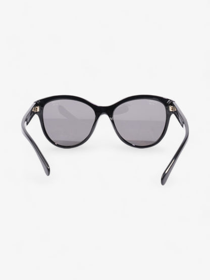 Chanel Cat Eye Sunglasses Black Acetate 140mm