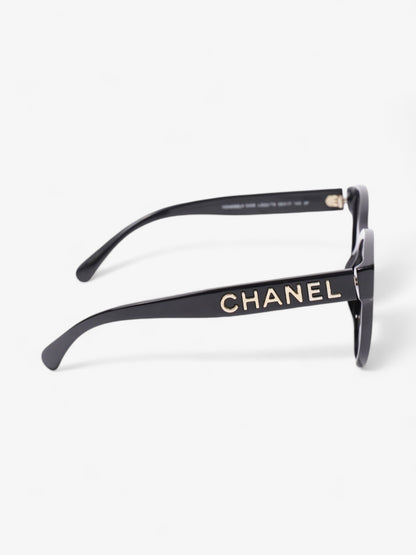 Chanel Cat Eye Sunglasses Black Acetate 140mm