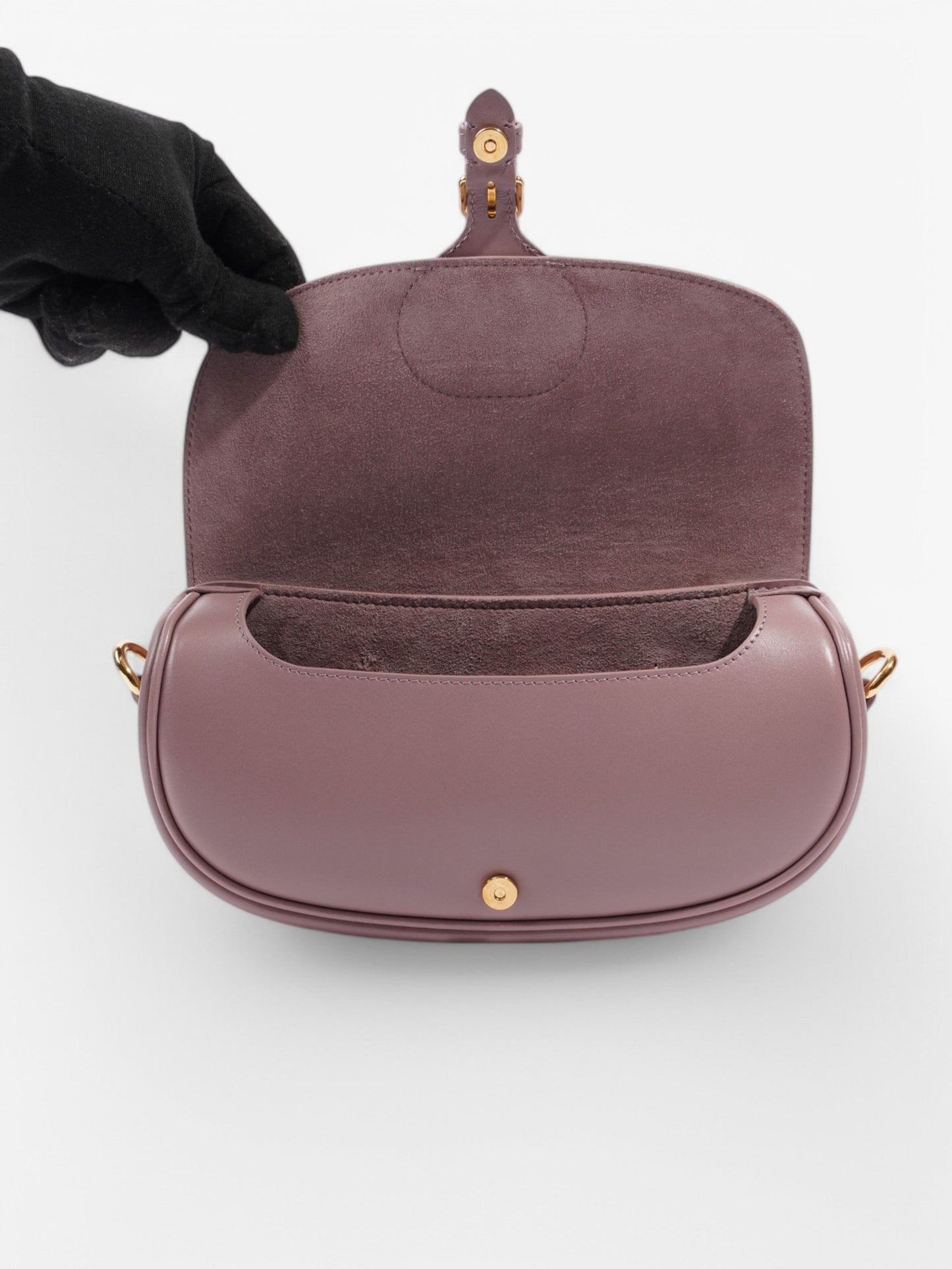 Christian Dior Bobby East-West Lilac Calfskin Leather