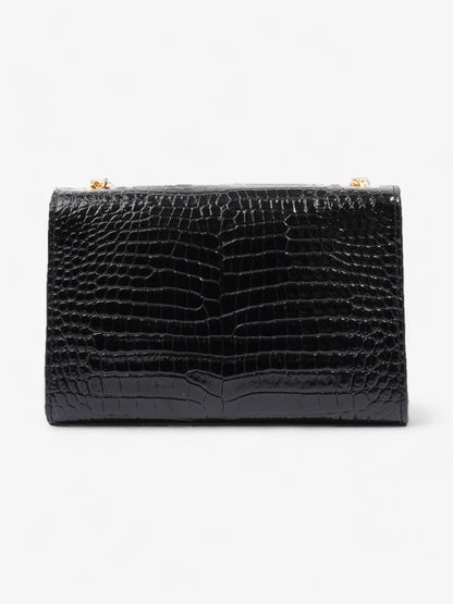 Saint Laurent Kate Tassle Bag Black Embossed Leather Small