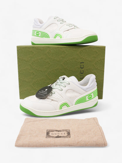 Gucci Basket Sneakers White  / Green Canvas EU 38 UK 5