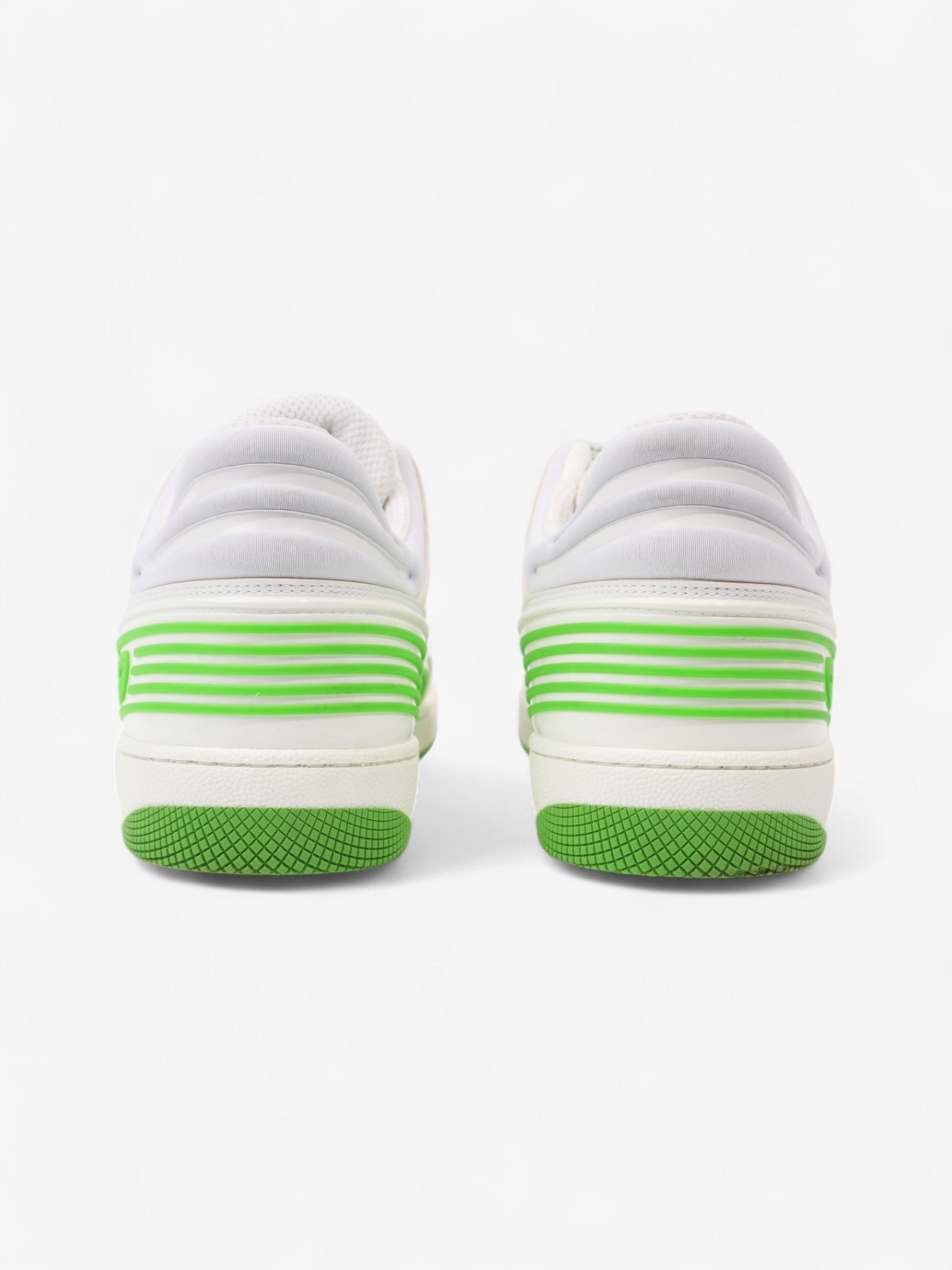 Gucci Basket Sneakers White  / Green Canvas EU 38 UK 5