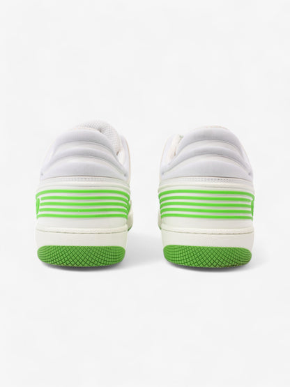 Gucci Basket Sneakers White  / Green Canvas EU 38 UK 5