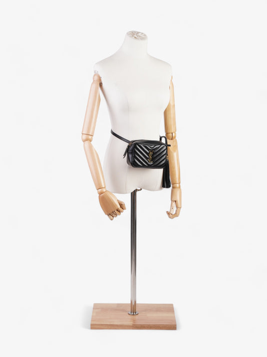 Saint Laurent Lou Belt Bag Black Calfskin Leather