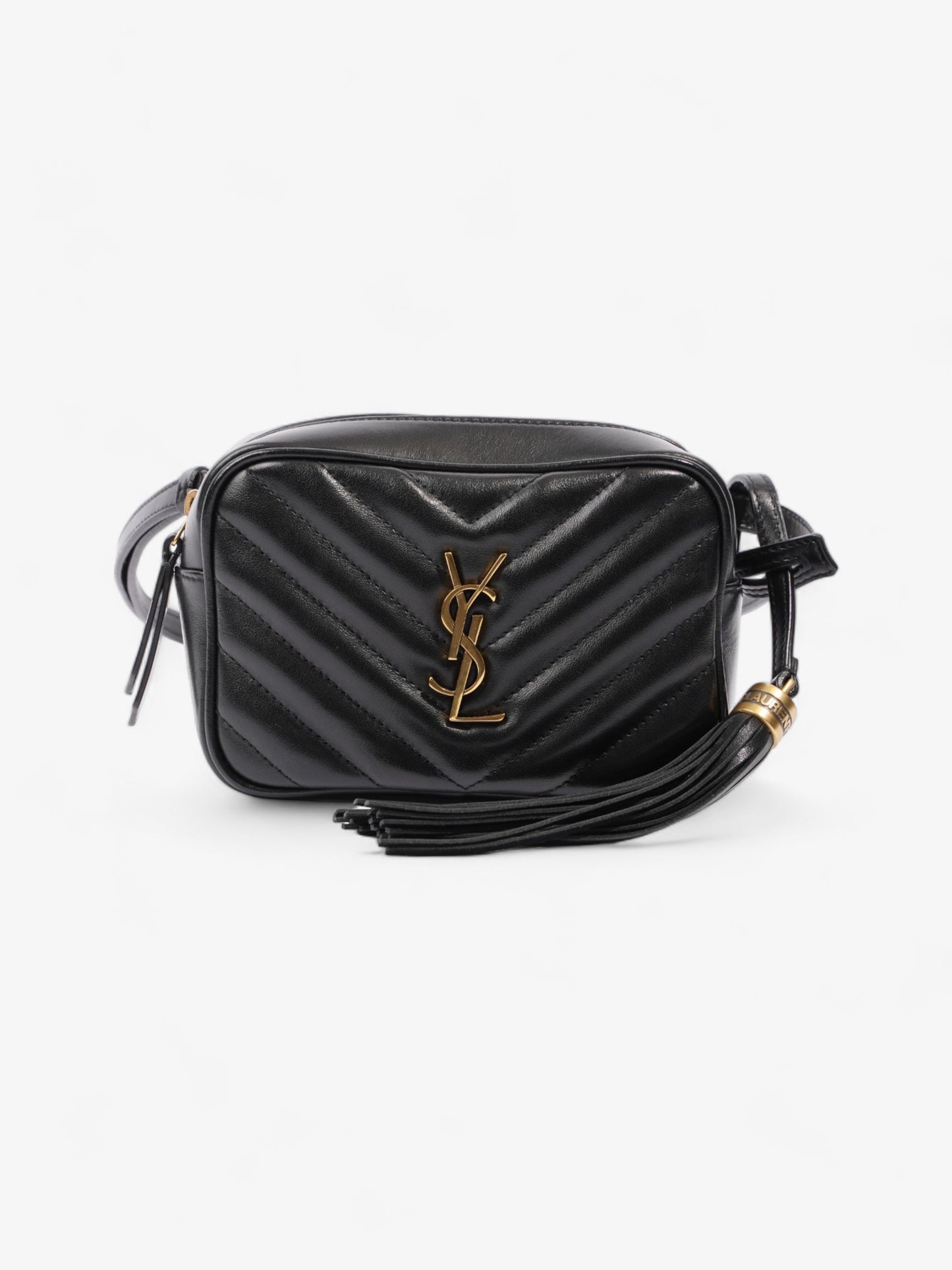 Saint Laurent Lou Belt Bag Black Calfskin Leather