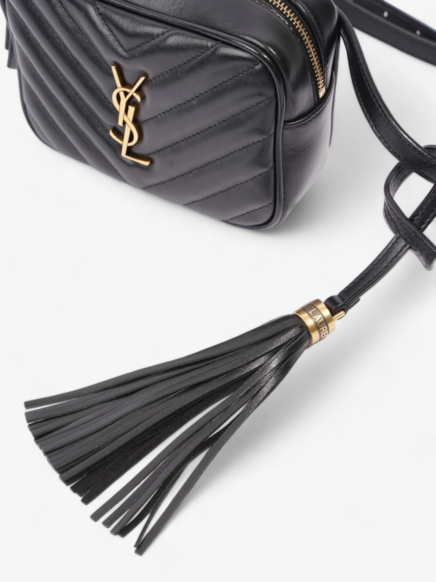 Saint Laurent Lou Belt Bag Black Calfskin Leather