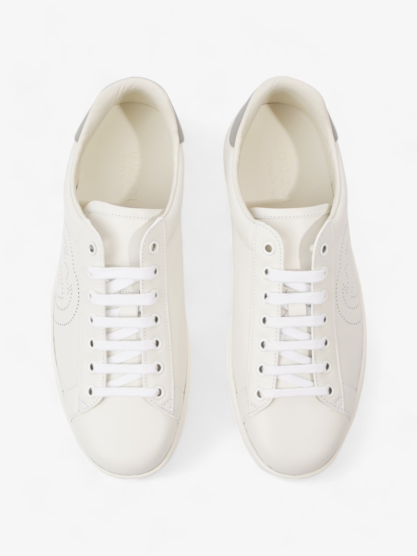 Gucci Ace Sneakers White / Grey Leather EU 41 UK 7
