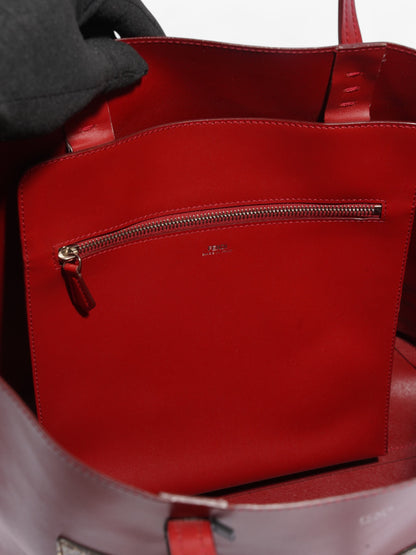Fendi Monster Eye Tote Red / Snake Leather