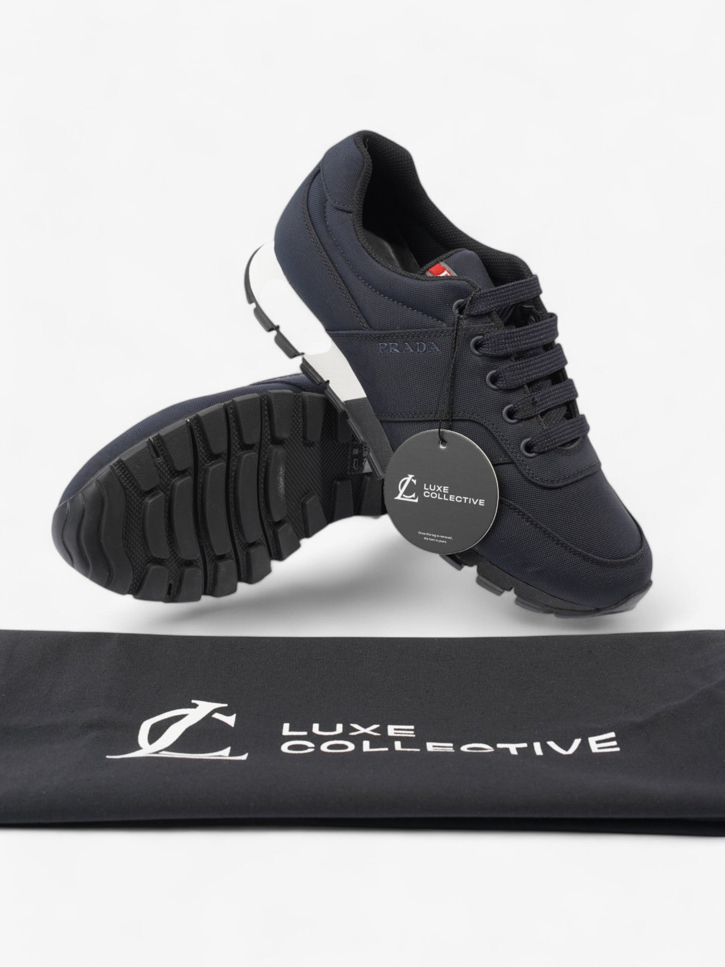 Prada Prada Tech Runners Navy / Red Mesh EU 39.5 UK 5.5