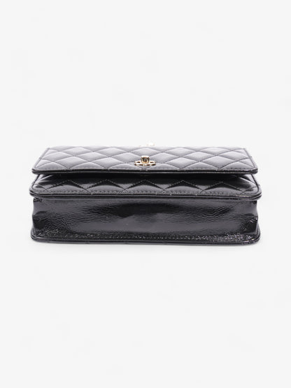 Chanel O Mini Bag Black Lambskin Leather