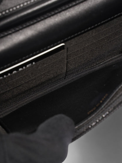 Chanel O Mini Bag Black Lambskin Leather