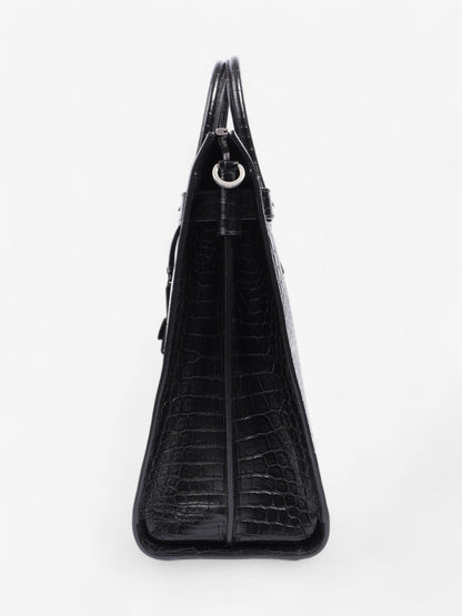Saint Laurent Sac De Jour Black Embossed Leather North/South