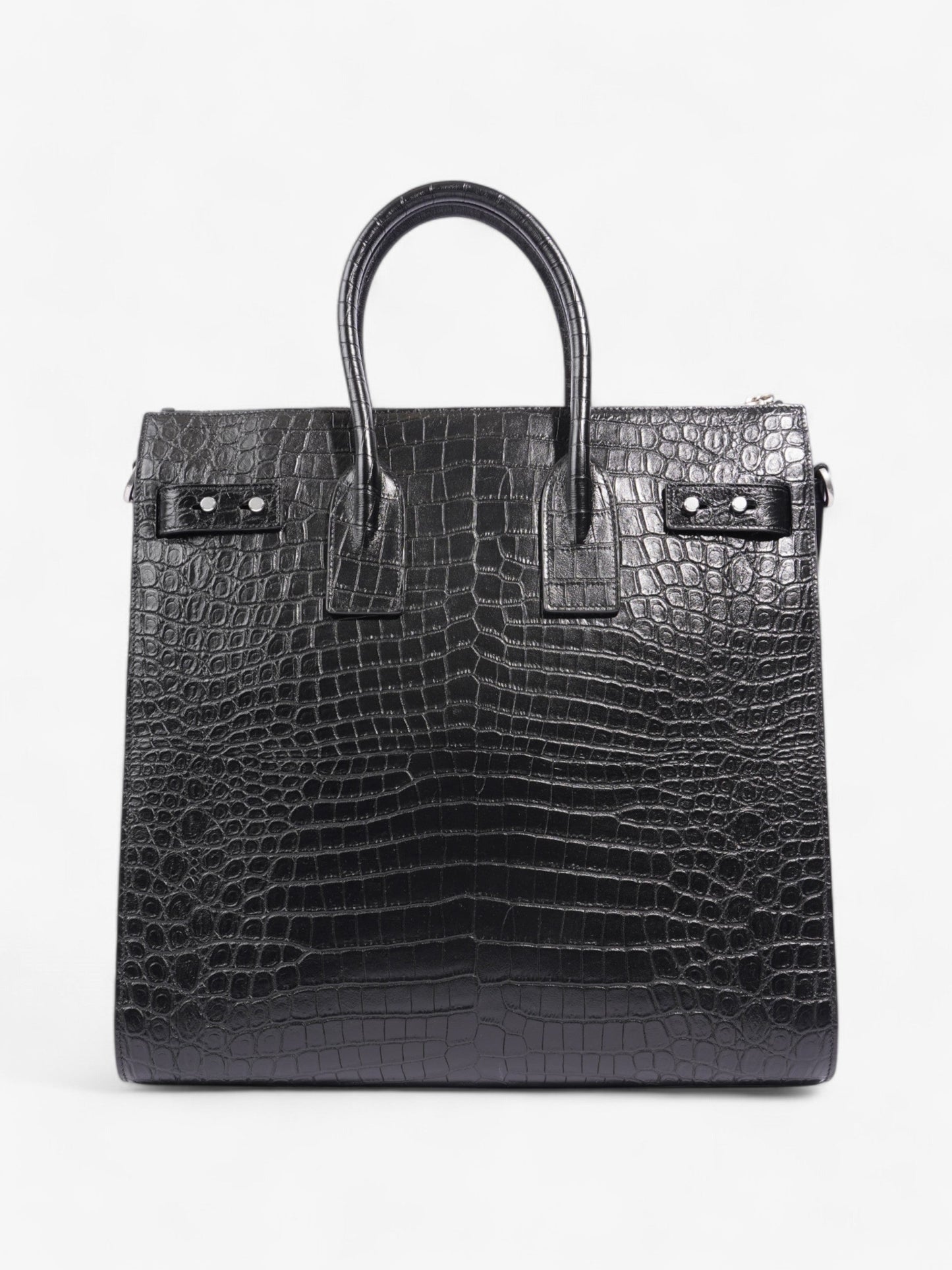 Saint Laurent Sac De Jour Black Embossed Leather North/South