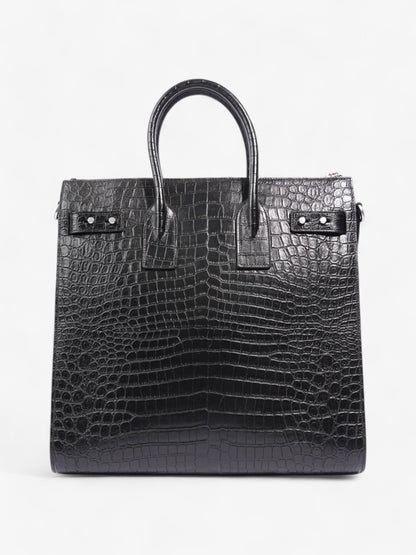 Saint Laurent Sac De Jour Black Embossed Leather North/South