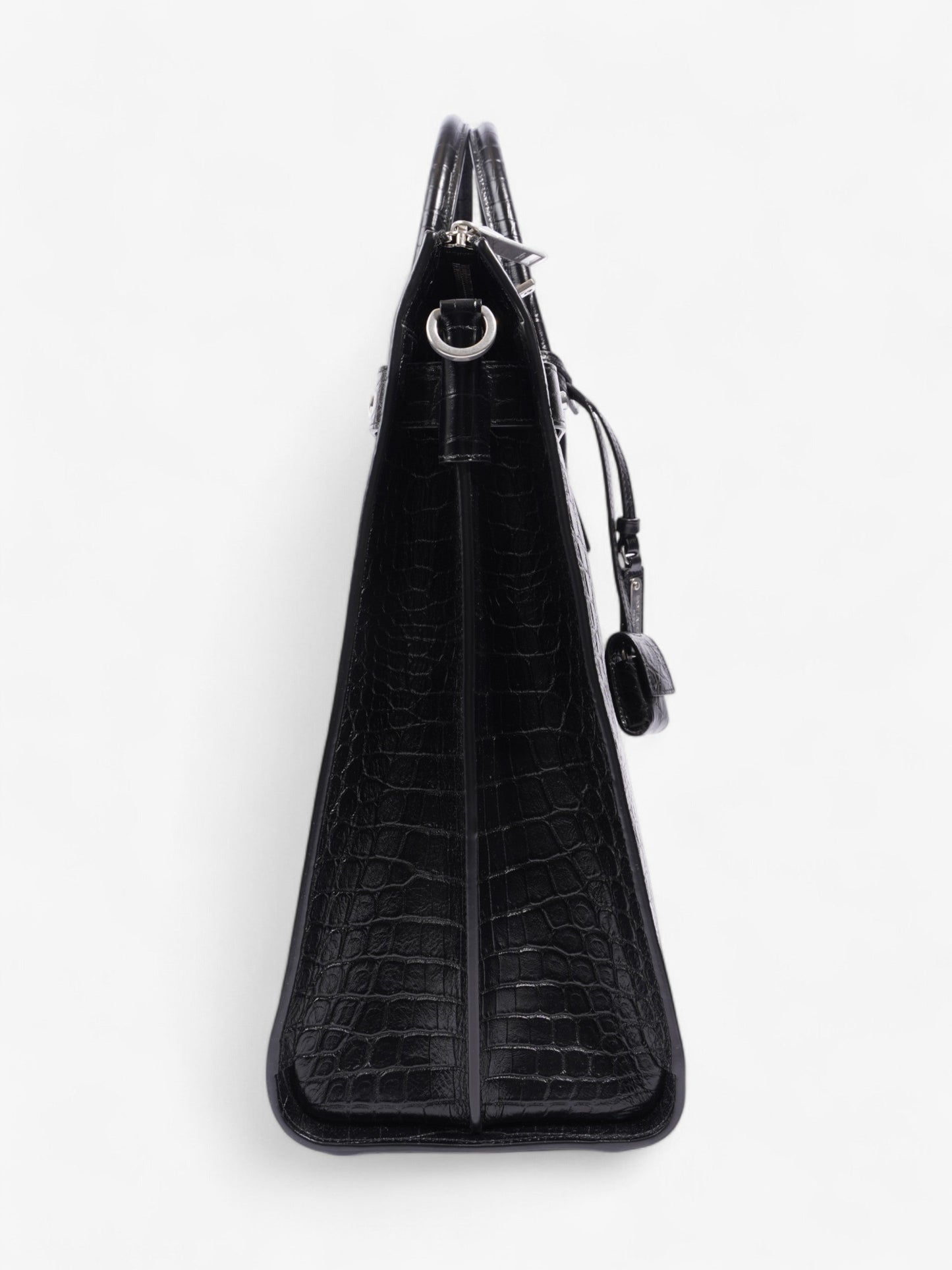 Saint Laurent Sac De Jour Black Embossed Leather North/South