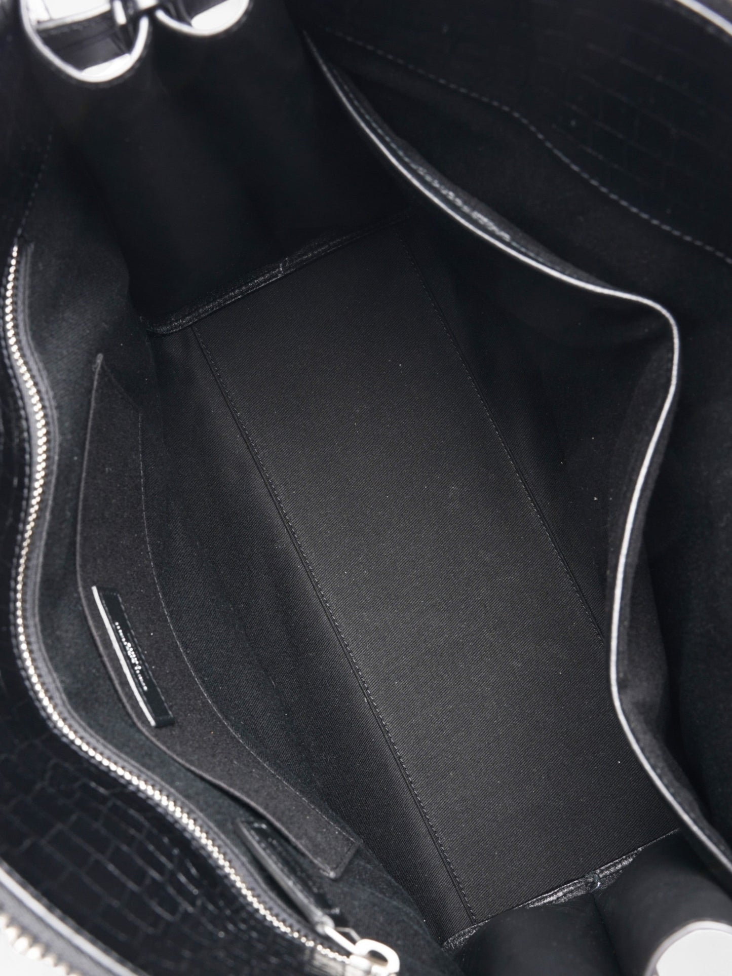 Saint Laurent Sac De Jour Black Embossed Leather North/South