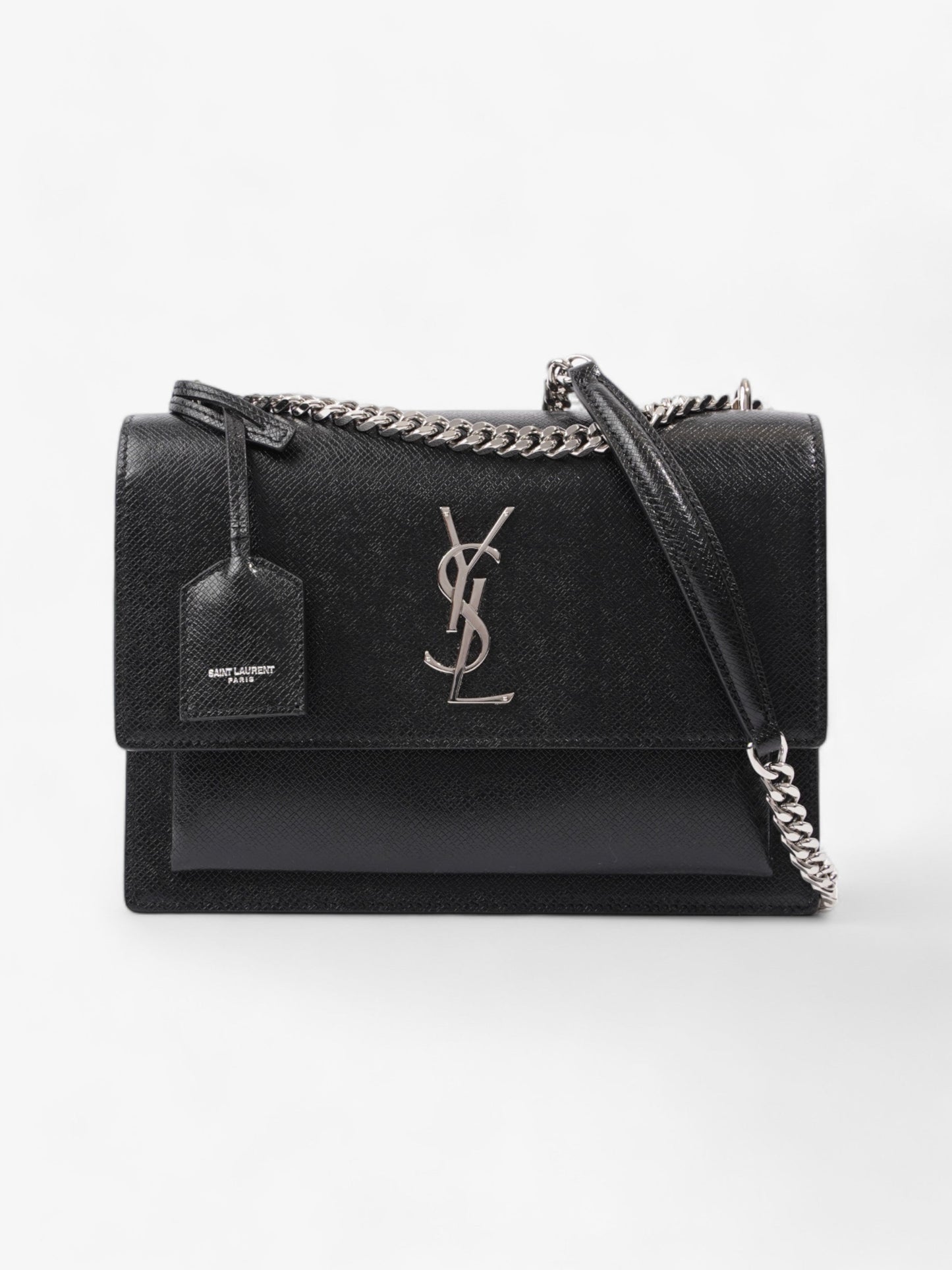 Saint Laurent Sunset Medium Black Leather