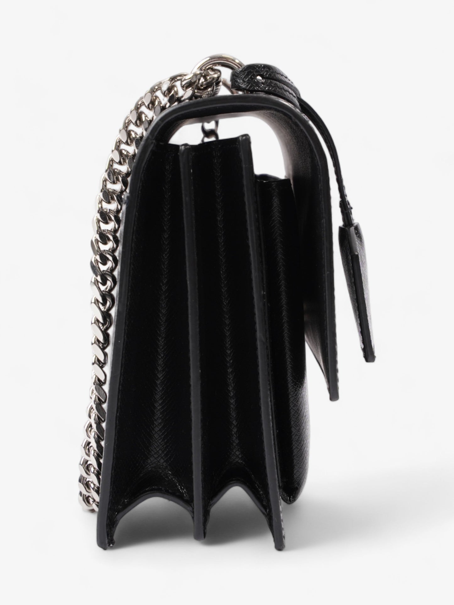 Saint Laurent Sunset Medium Black Leather