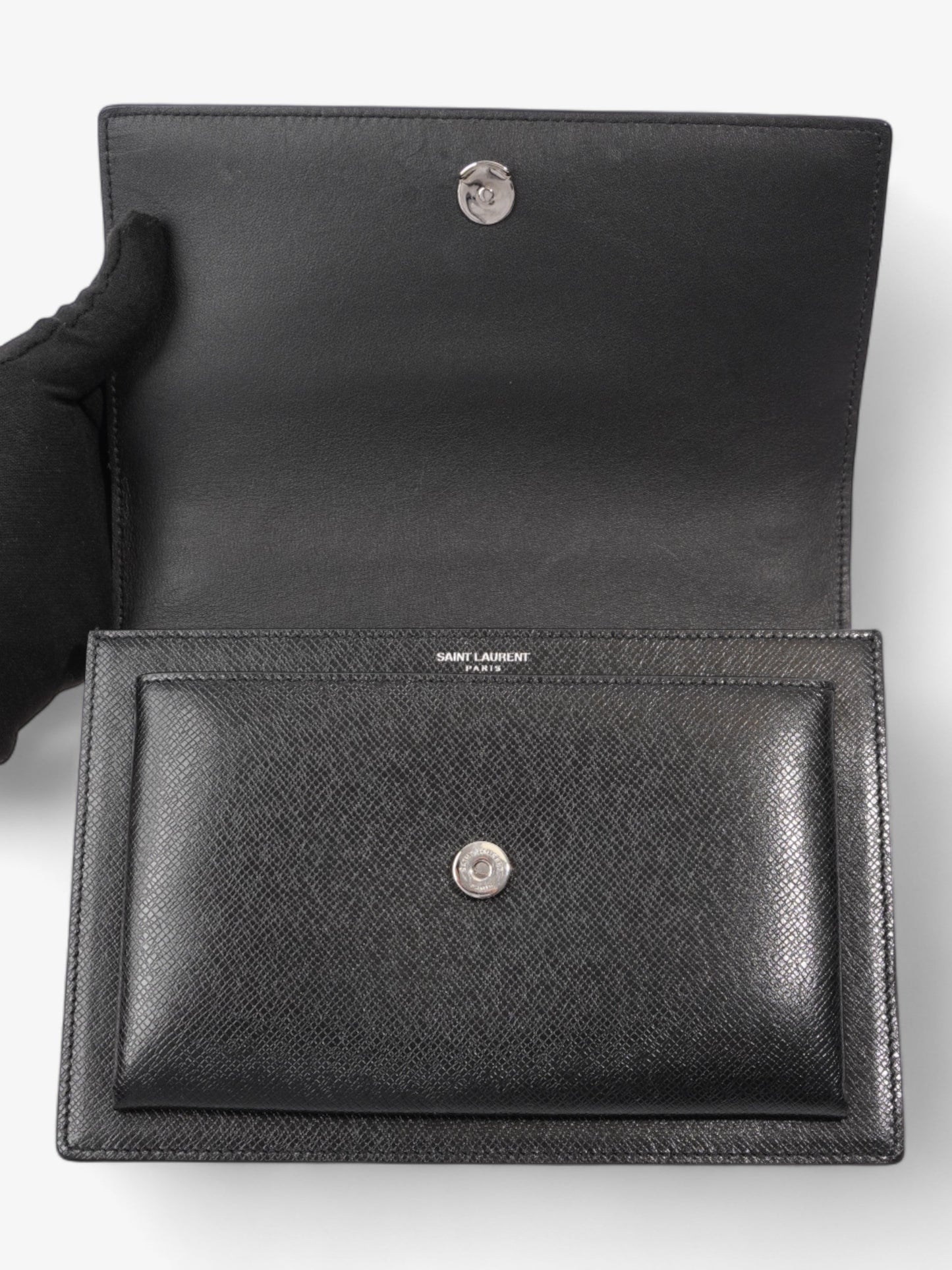 Saint Laurent Sunset Medium Black Leather