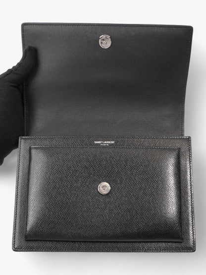 Saint Laurent Sunset Medium Black Leather