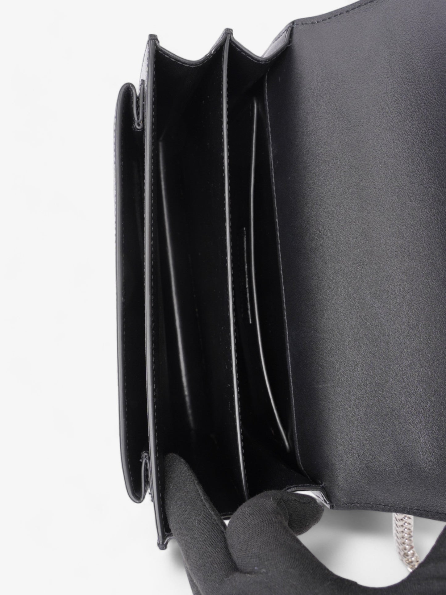 Saint Laurent Sunset Medium Black Leather