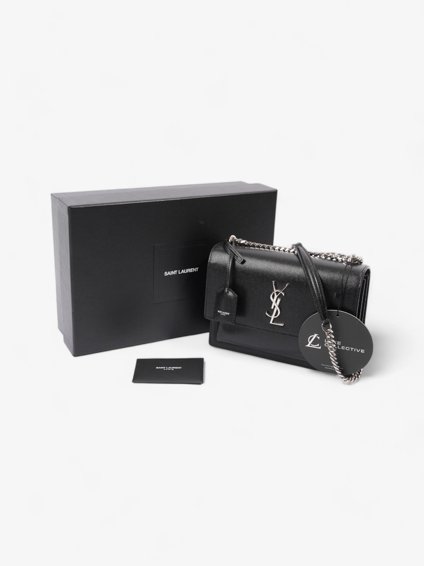 Saint Laurent Sunset Medium Black Leather