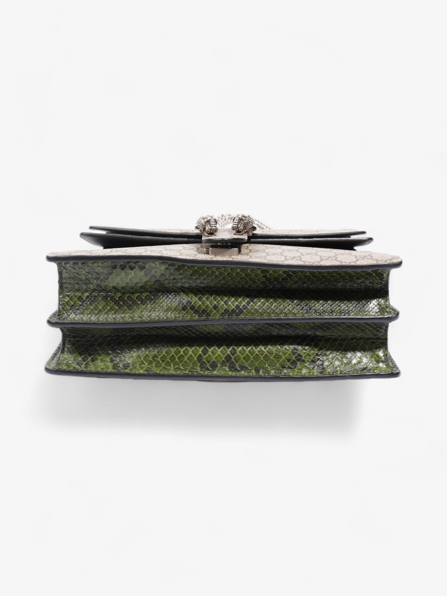 Gucci Dionysus Supreme / Green Python Coated Canvas Medium