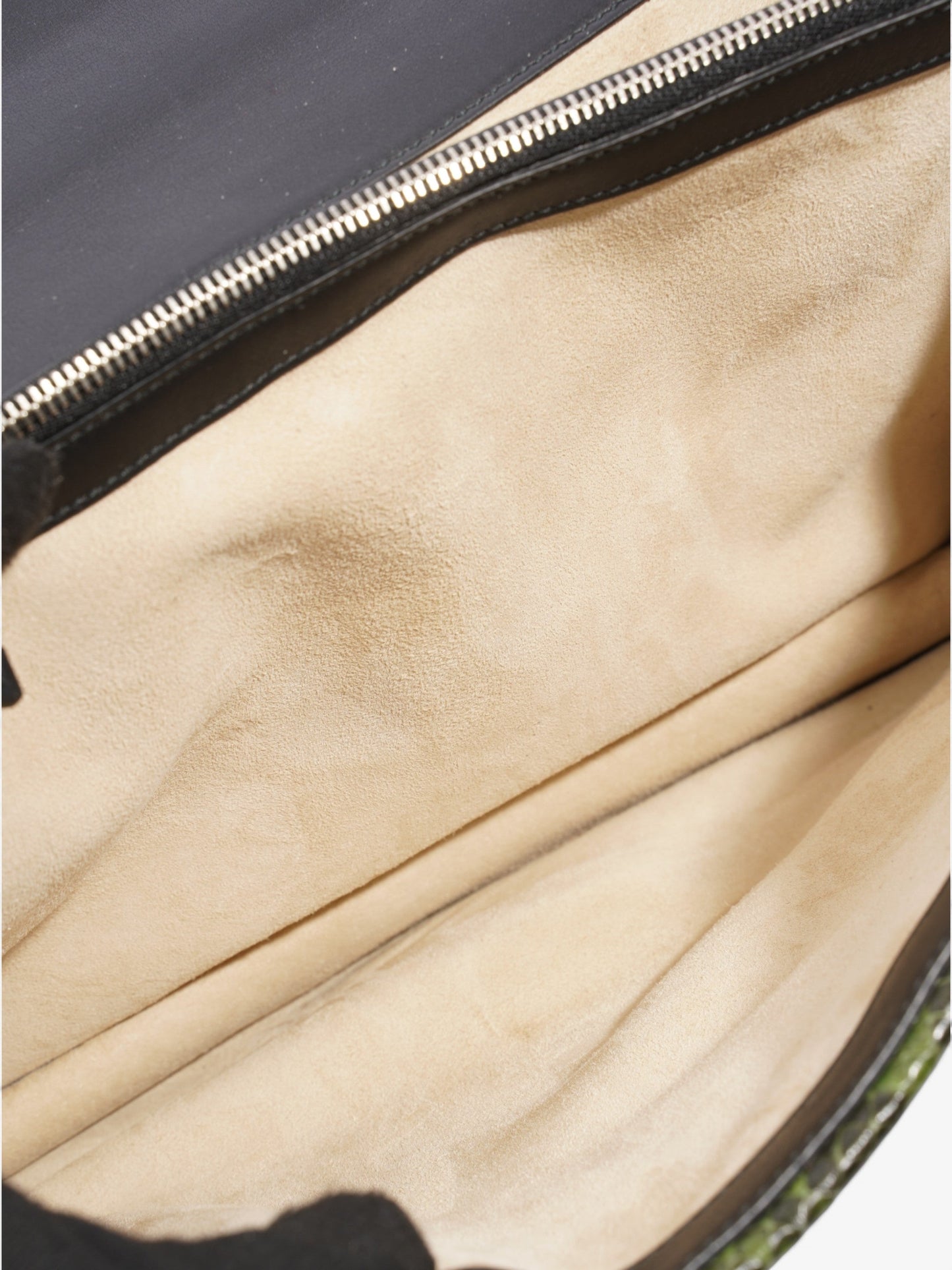 Gucci Dionysus Supreme / Green Python Coated Canvas Medium