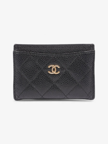 Chanel Card Holder Black Caviar Leather