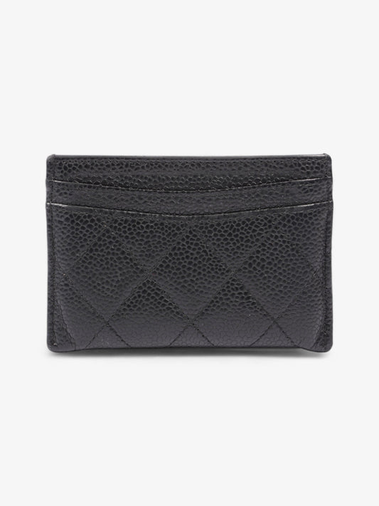 Chanel Card Holder Black Caviar Leather