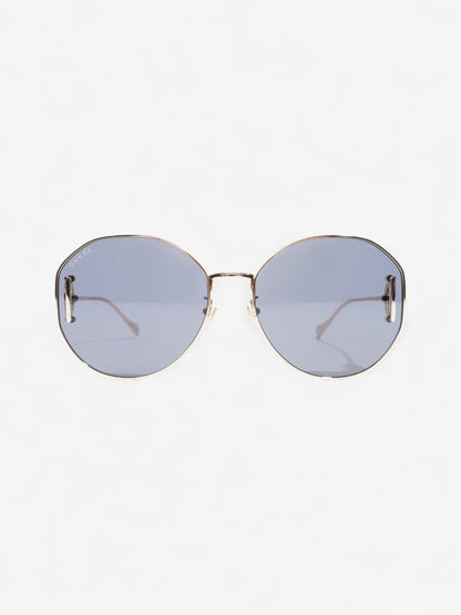 Gucci Interlocking G Sunglasses Gold / Black Acetate 140mm