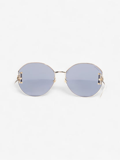 Gucci Interlocking G Sunglasses Gold / Black Acetate 140mm