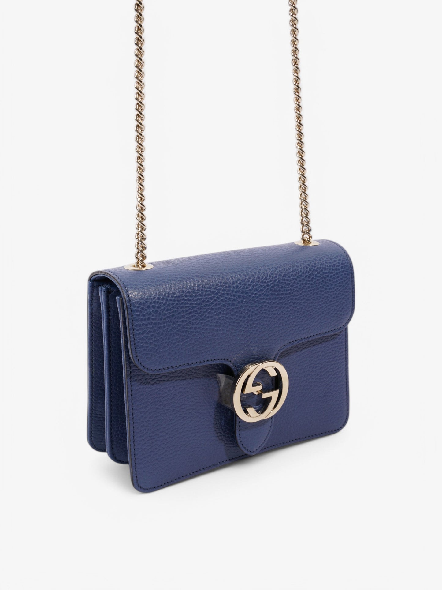 Gucci Dollar Interlocking G Caspian Calfskin Leather Small
