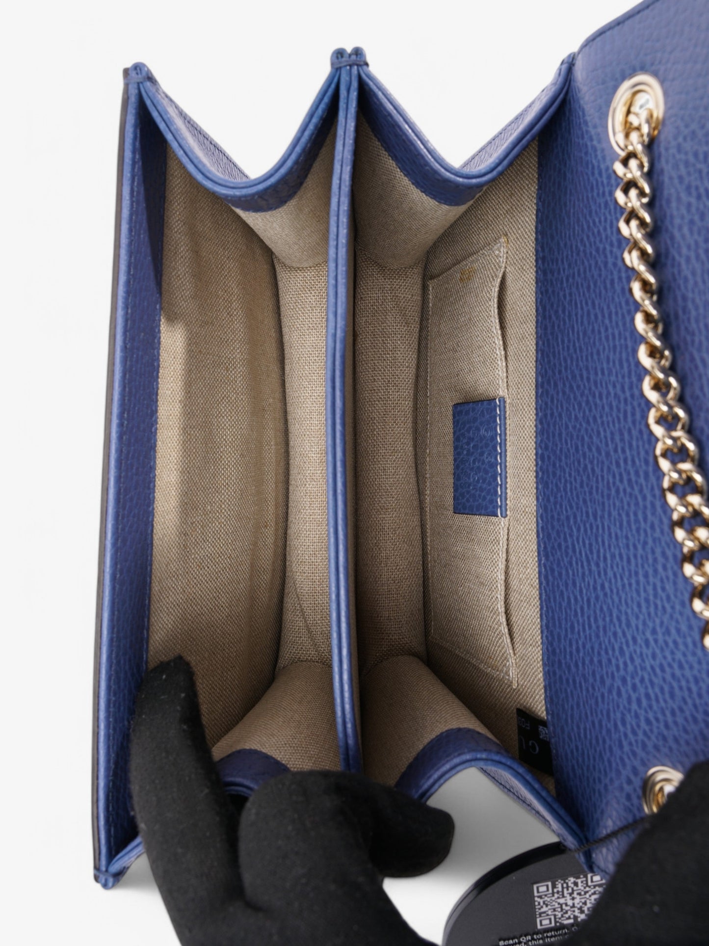 Gucci Dollar Interlocking G Caspian Calfskin Leather Small