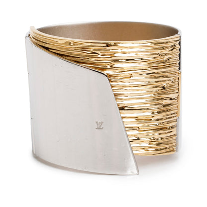 Louis Vuitton Two-Tone Metal My Epi Wide Cuff Bracelet