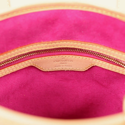 Louis Vuitton Vintage White Multicolor Fringe Bucket Bag