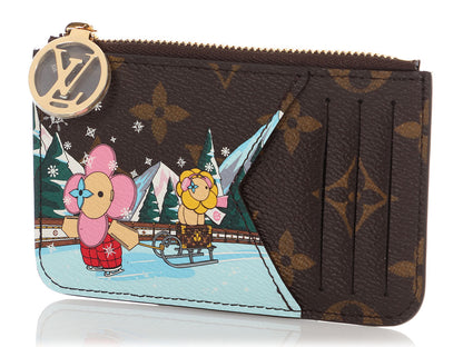 Louis Vuitton Monogram 2023 Christmas Animation Romy Card Holder