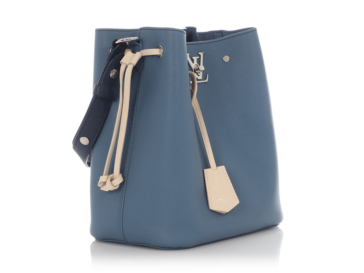 Louis Vuitton Blue LockMe Bucket Bag