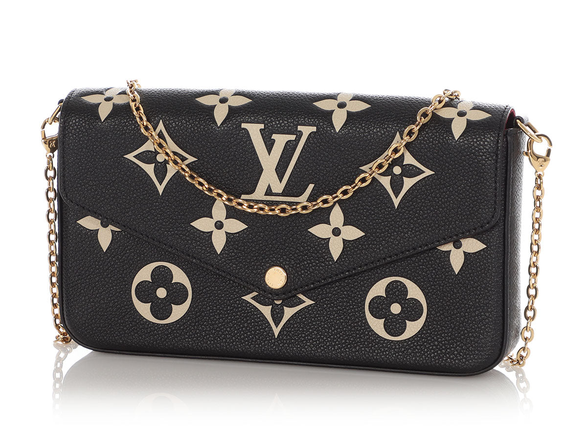 Louis Vuitton Black Monogram Empreinte Félicie Pochette