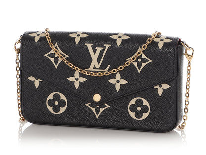 Louis Vuitton Black Monogram Empreinte Félicie Pochette