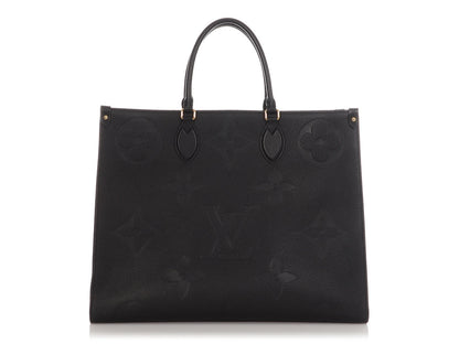 Louis Vuitton Black Monogram Empreinte Giant OnTheGo GM